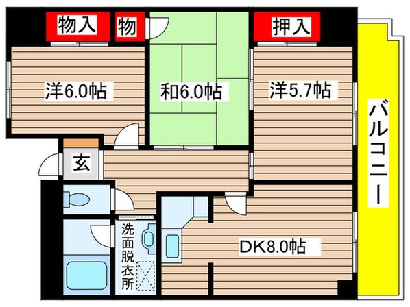 ロイヤル杁中の物件間取画像